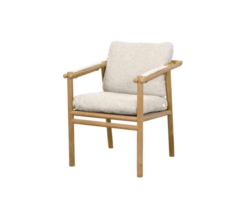 Sticks armchair by Cane-line in Teak, Desert sand, Rise w/QuickDry & Airflow – product photo