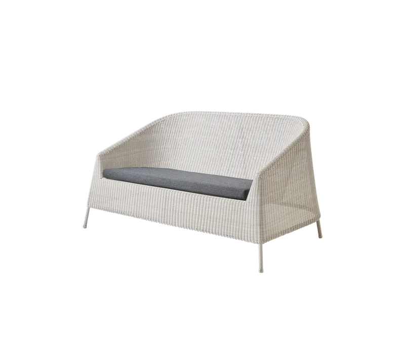 Kingston 2-seater sofa by Cane-line in Sand, small round Weave, Black, Natté w/QuickDry & Airflow – product photo 2 of 2