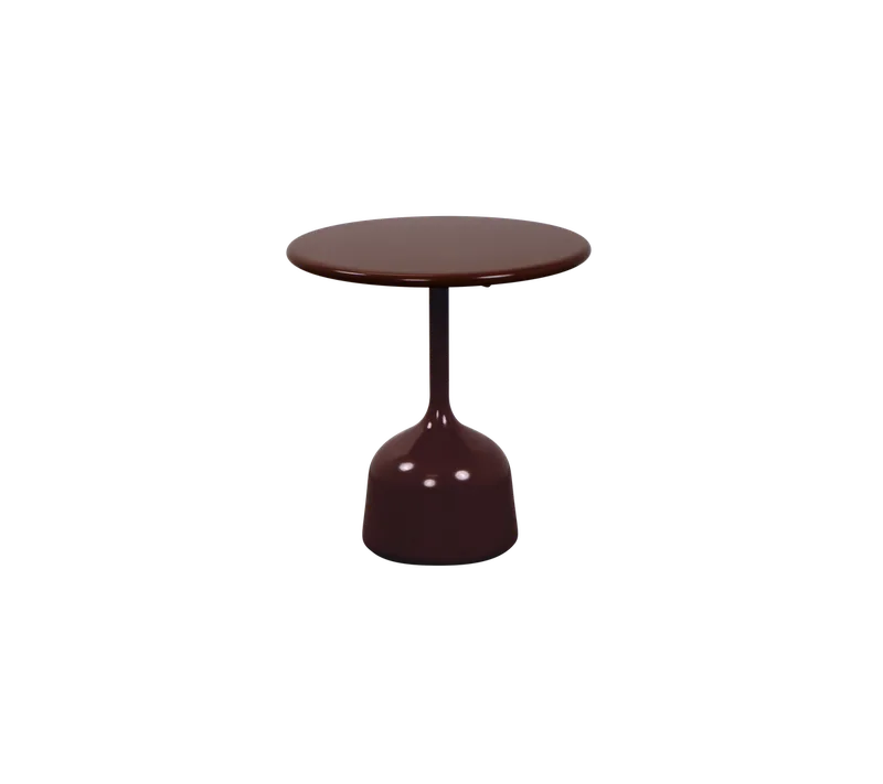 Glaze coffee table, small by Cane-line in Burgundy, semi glossy aluminium, Burgundy, semi glossy aluminium – product photo