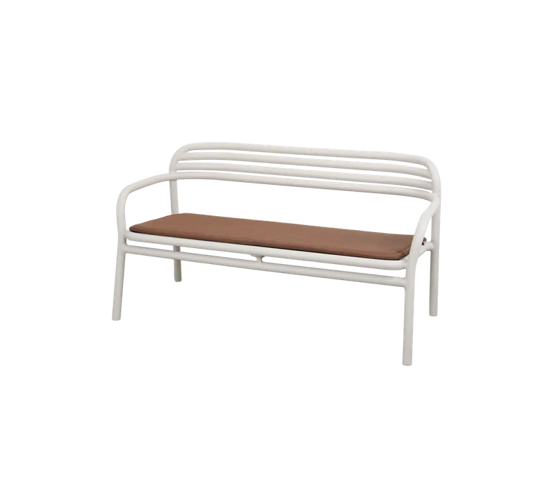Bliss sofa by Cane-line in Sand, Aluminium, Desert red, Delight w/QuickDry & Airflow – product photo