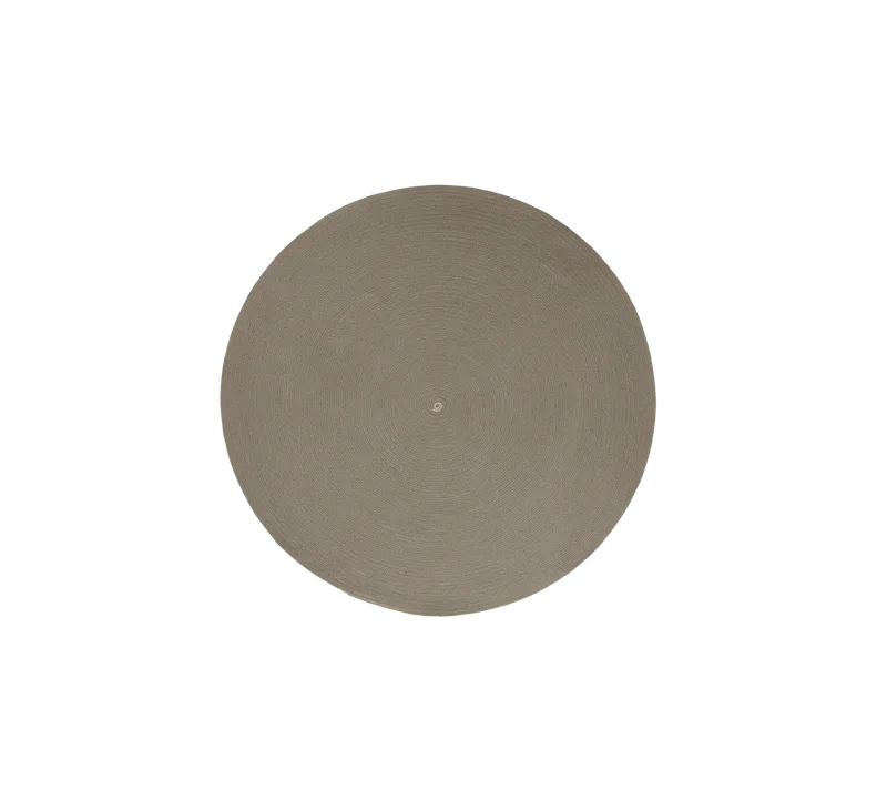Circle rug, dia. 140 cm by Cane-line in Taupe, swirl Soft Rope – product photo