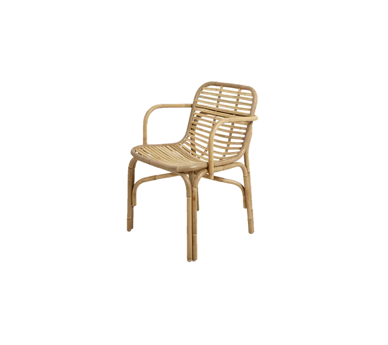 Peak armchair de Cane-line en Natural, large round sticks rattan – photo du produit