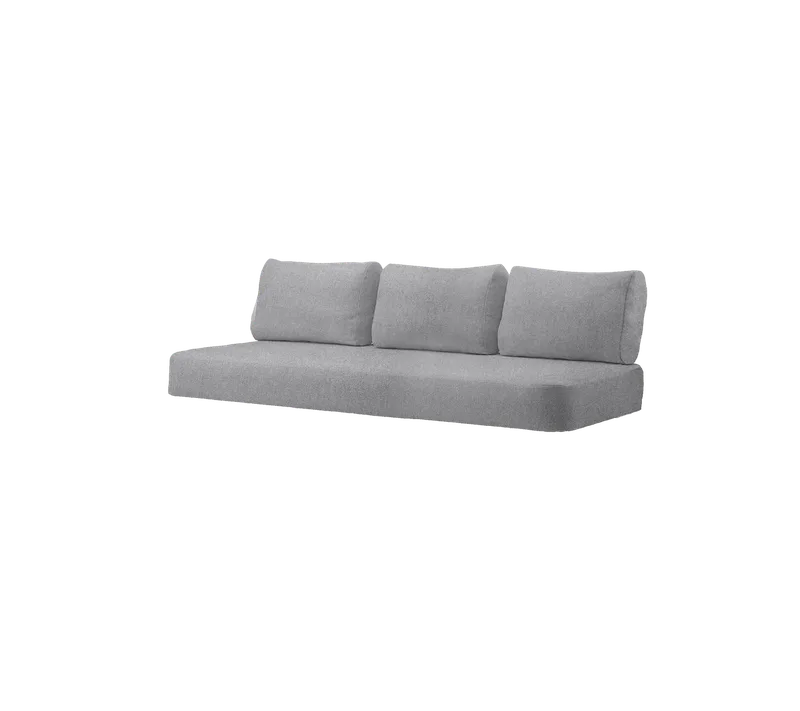 Moments 3-seater sofa, Cushion set van Cane-line in Light grey, Ambience – productfoto