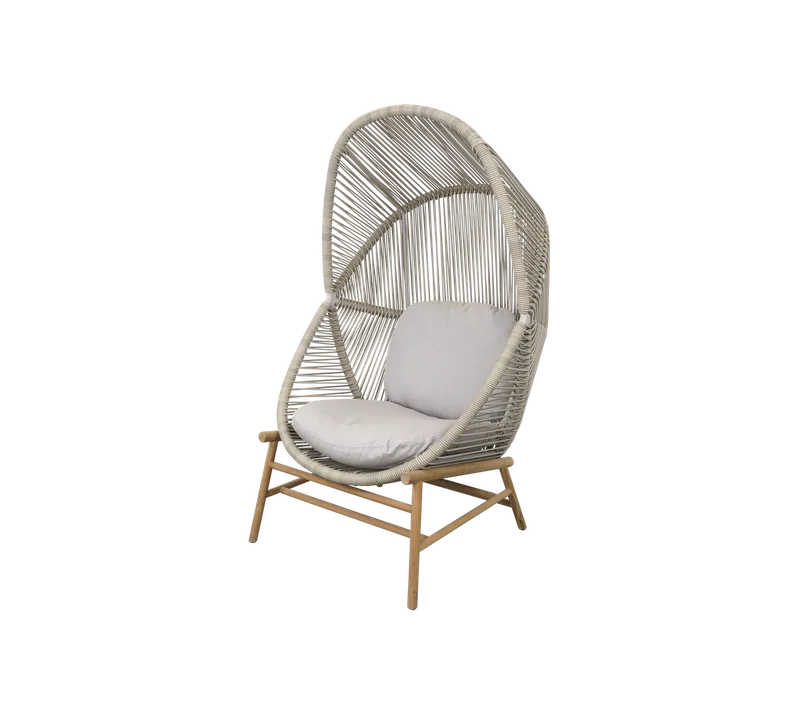 Hive chair von Cane-line in Sand, small round core Weave, Teak, Sand, AirTouch w/QuickDry & Airflow – Produktfoto