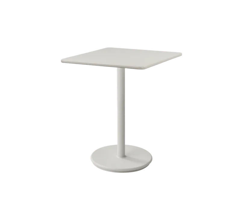Go café table 75x75 cm van Cane-line in Sand, Aluminium, Sand, Aluminium – productfoto