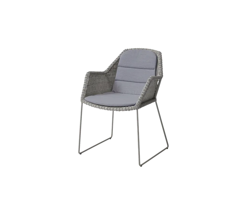 Breeze chair de Cane-line en Taupe, small round Weave, Grey, Natté – photo du produit
