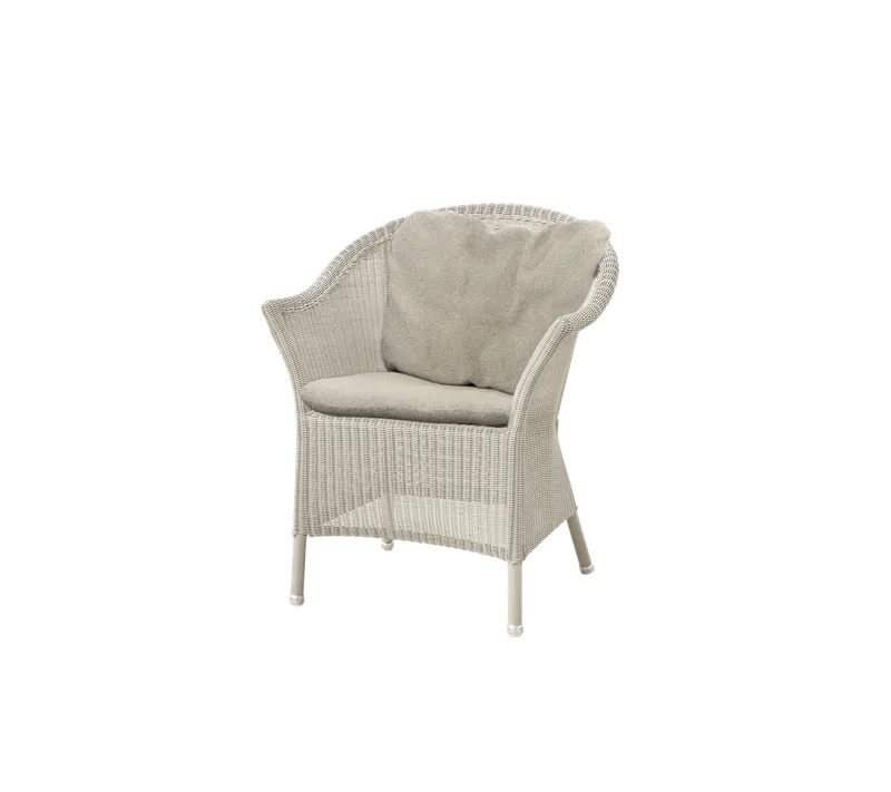Lansing chair by Cane-line in Sand, small round Weave, Taupe, Free, Taupe, Free – product photo