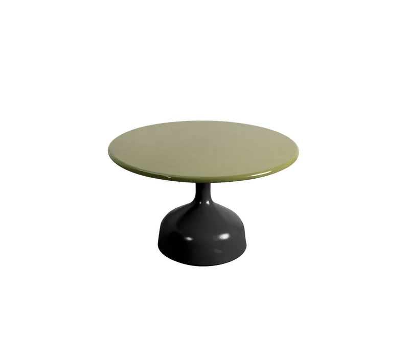 Glaze coffee table, large von Cane-line in Lava grey, semi glossy aluminium, Green, lava stone glazed – Produktfoto
