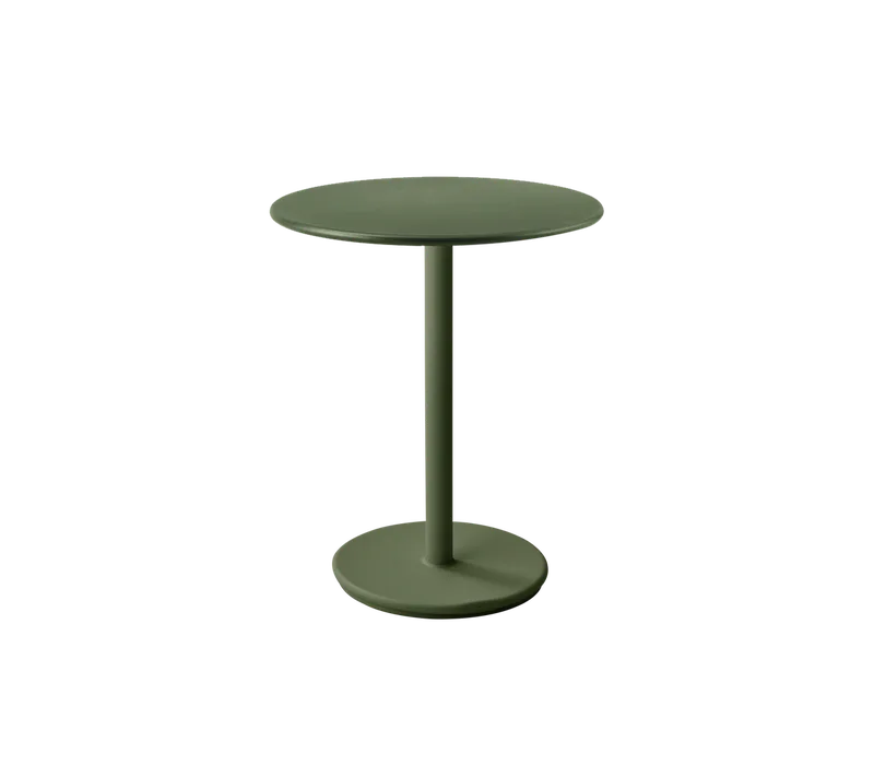 Go café table dia. 60 cm van Cane-line in Dark green, aluminium, Dark green, aluminium – productfoto 2 van 2