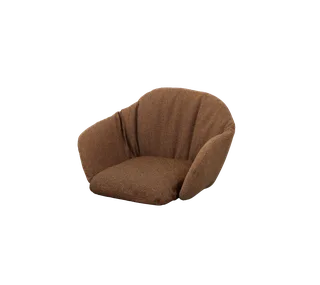 Stay chair, Cushion set van Cane-line in Umber brown, Rise w/QuickDry & Airflow – productfoto 2 van 2
