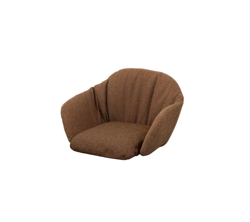 Stay chair, Cushion set van Cane-line in Umber brown, Rise w/QuickDry & Airflow – productfoto 2 van 2