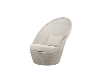 Kingston sunchair w/wheels von Cane-line in Sand, small round Weave, Desert sand, Rise w/QuickDry & Airflow – Produktfoto 2 von 2
