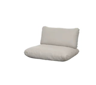 Sticks lounge chair, Cushion set van Cane-line in Sand, Natté w/QuickDry & Airflow – productfoto 2 van 2
