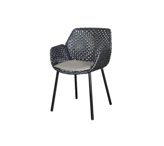 Vibe chair, Cushion de Cane-line en Dark grey, Wove – photo du produit 2 sur 3