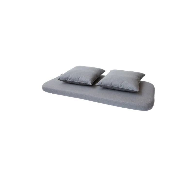 Moments bench, Cushion set by Cane-line in Grey, Natté – product photo 1 of 2