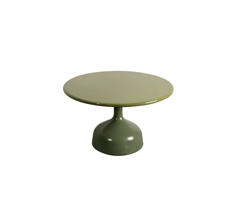 Glaze coffee table, large de Cane-line en Olive green, semi glossy aluminium, Green, lava stone glazed – photo du produit