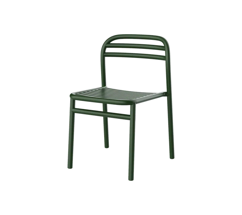Bliss chair van Cane-line in Dark green, aluminium, Geen – productfoto