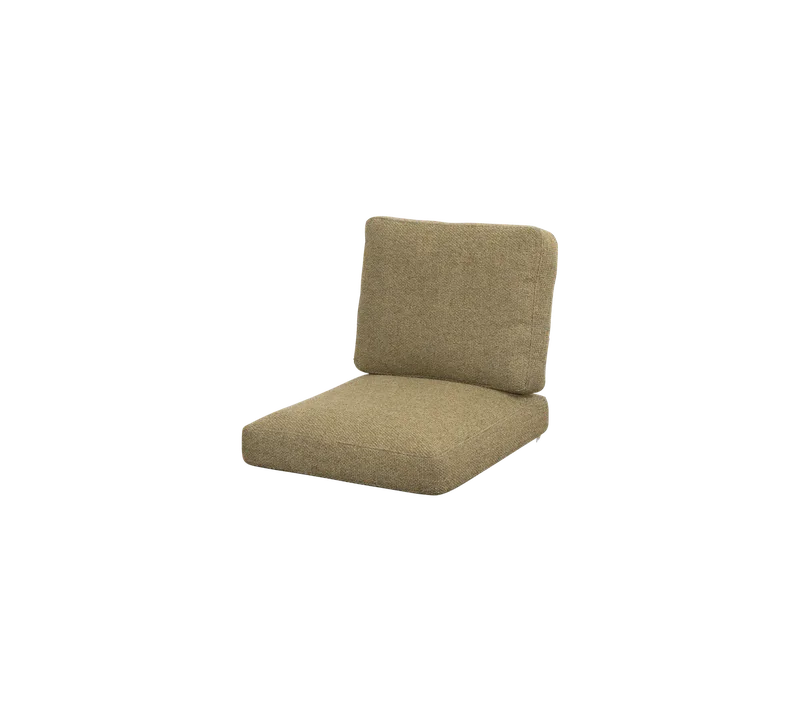 Chester lounge chair, Cushion set von Cane-line in Turmeric yellow, Rise w/QuickDry & Airflow – Produktfoto 2 von 2