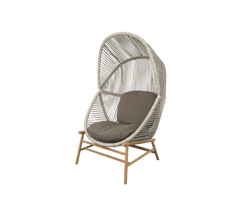 Hive chair de Cane-line en Sand, small round core Weave, Teak, Taupe, AirTouch w/QuickDry & Airflow – photo du produit