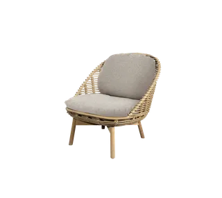 Hive chair, Cushion set by Cane-line in Light green, Link w/QuickDry & Airflow – product photo 1 of 2