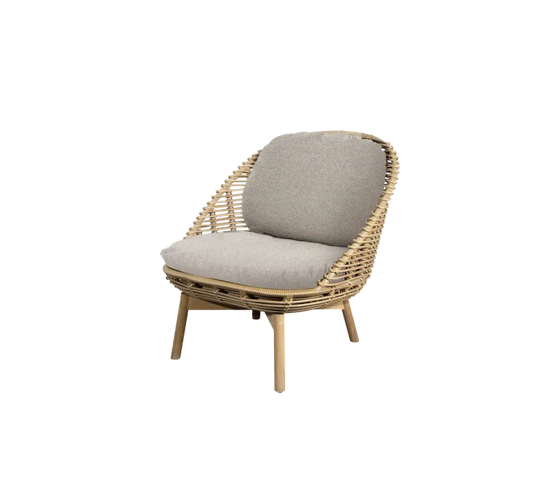 Hive chair, Cushion set by Cane-line in Light green, Link w/QuickDry & Airflow – product photo 1 of 2
