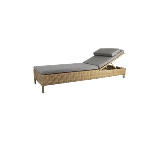 Rest sunbed single, Cushion de Cane-line en Taupe, Natté w/QuickDry & Airflow – photo du produit 1 sur 2