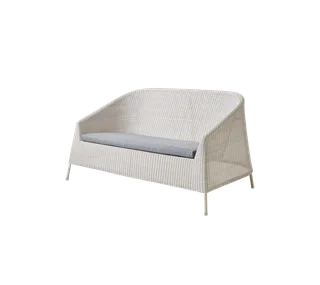 Kingston 2-seater sofa de Cane-line en Sand, small round Weave, Grey, Natté w/QuickDry & Airflow – photo du produit 2 sur 2