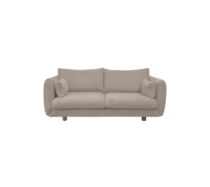 Bloom 2-seater sofa w/teak legs by Cane-line in Light brown, Prosecco – product photo