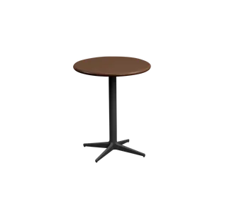 Drop café table dia. 45 cm van Cane-line in Lava grey, aluminium, Desert red, semi glossy aluminium – productfoto 2 van 2