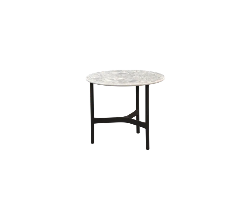 Twist coffee table, small von Cane-line in Lava grey, aluminium, Multi colour, ceramic – Produktfoto