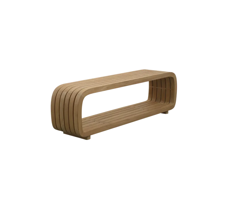Mellow sofa module/coffee table von Cane-line in Teak – Produktfoto