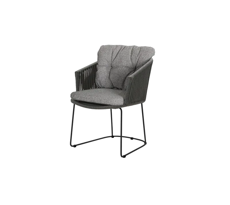 Moments chair van Cane-line in Dark grey, string open Soft Rope, Dark grey, Wove – productfoto 2 van 2