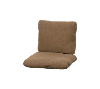 Sticks armchair, Cushion set van Cane-line in Umber brown, Rise w/QuickDry & Airflow – productfoto 2 van 2