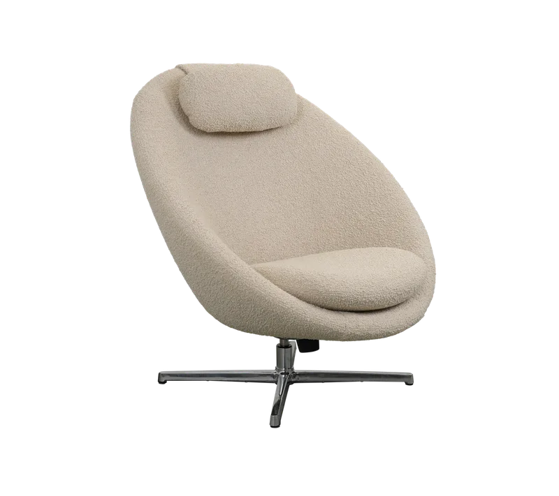 Pace lounge chair by Cane-line in Light brown, Scent, Polished, aluminium – product photo