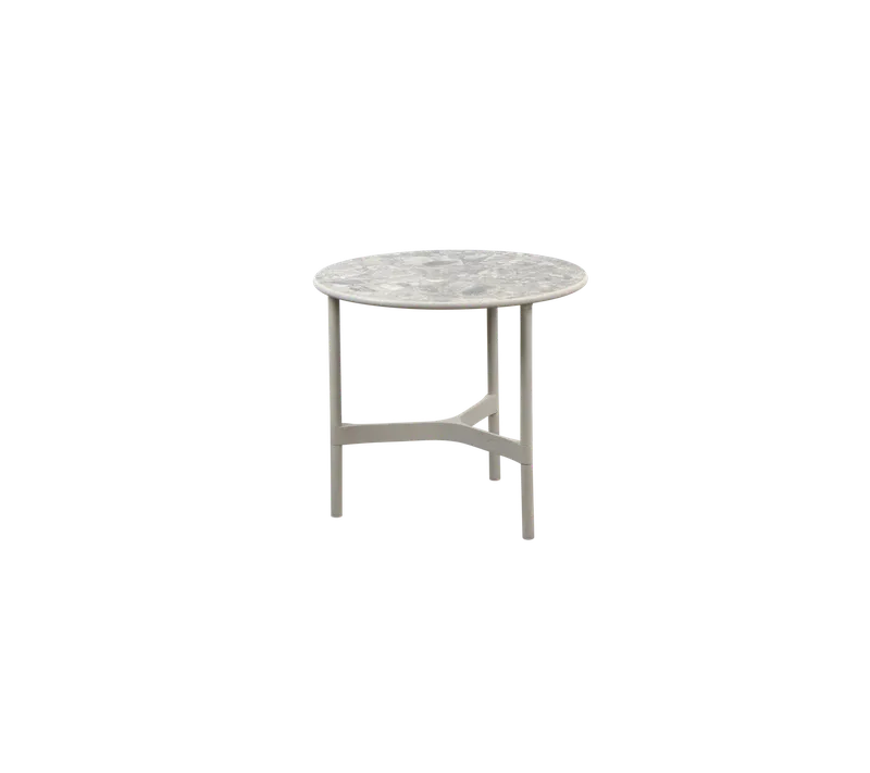 Twist coffee table, small von Cane-line in Sand, Aluminium, Multi colour, ceramic – Produktfoto