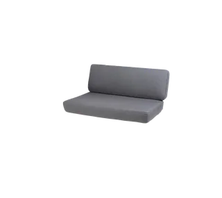 Savannah 2-seater sofa, left module, Cushion set van Cane-line in Grey, Natté w/QuickDry & Airflow – productfoto 2 van 2