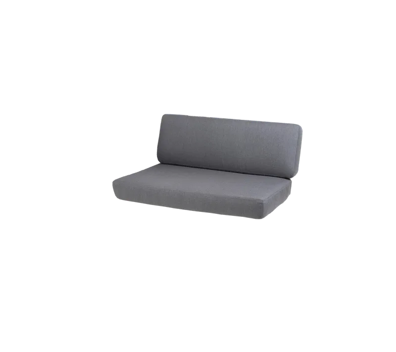 Savannah 2-seater sofa, left module, Cushion set van Cane-line in Grey, Natté w/QuickDry & Airflow – productfoto 2 van 2