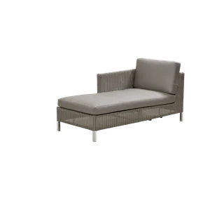 Connect chaise lounge module, Cushion set de Cane-line en White, Natté w/QuickDry & Airflow – photo du produit 1 sur 3
