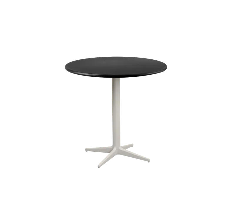 Drop café table dia. 60 cm by Cane-line in Sand, Aluminium, Lava grey, aluminium – product photo