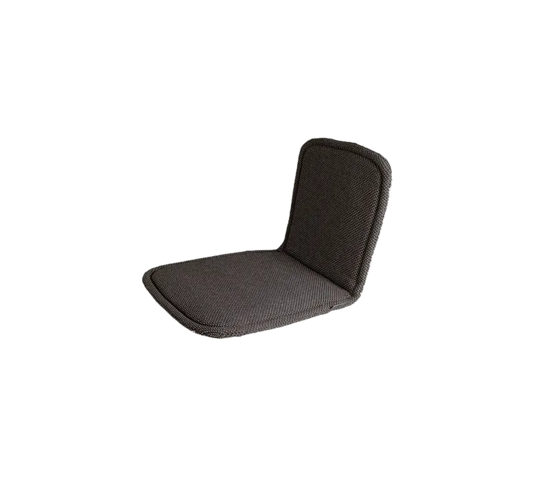 Moments chair, stackable, Cushion van Cane-line in Dark grey, Focus seat/back – productfoto