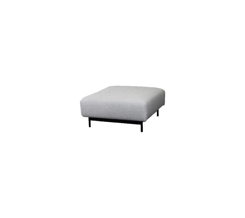 Aura pouf van Cane-line in Light grey, Essence – productfoto