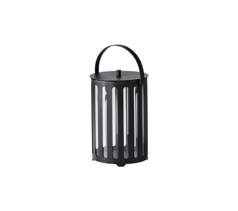 Lighttube lantern, small by Cane-line in Lava grey, aluminium – product photo