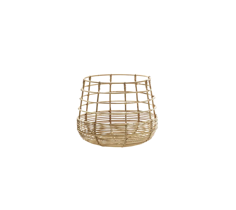 Sweep basket, round van Cane-line in Natural, small round sticks rattan – productfoto