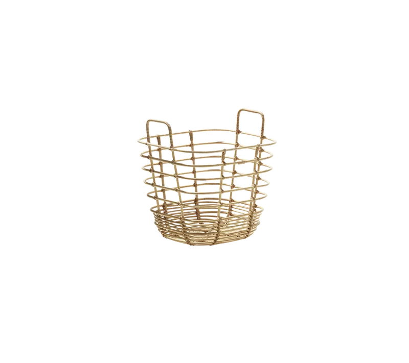 Sweep basket, square by Cane-line in Natural, small round sticks rattan – product photo