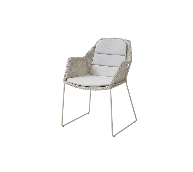 Breeze chair by Cane-line in Sand, small round Weave, Light grey, Natté – product photo