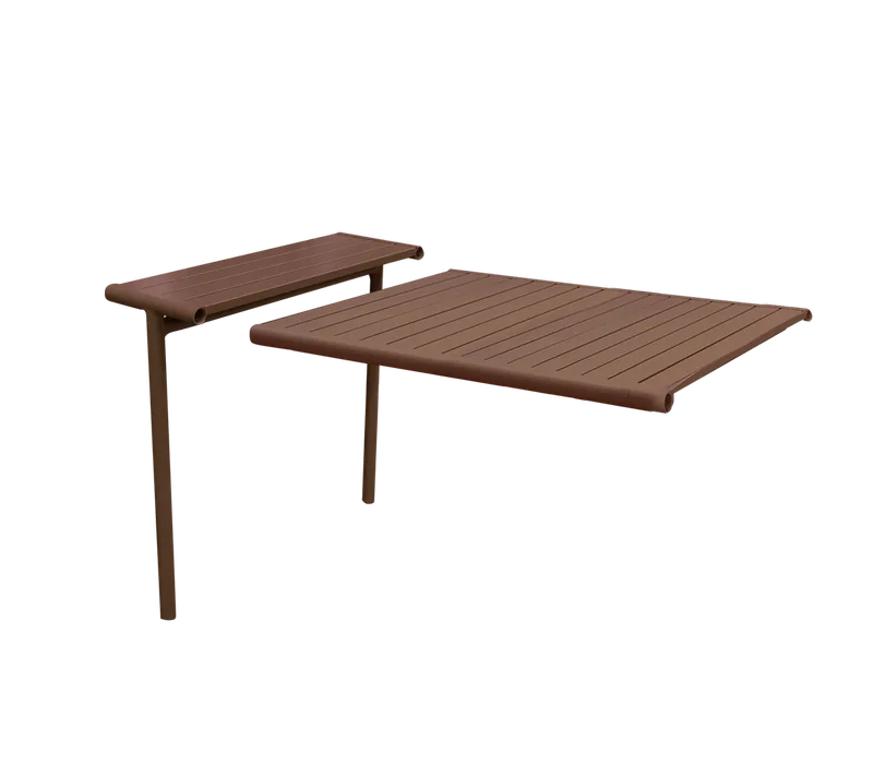 Bliss dining table extension module van Cane-line in Desert red, aluminium – productfoto