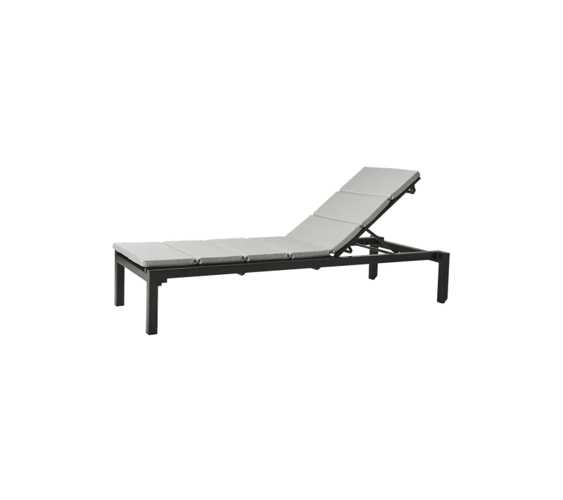 Relax sunbed by Cane-line in Grey, Tex, Light grey, Natté w/QuickDry & Airflow – product photo