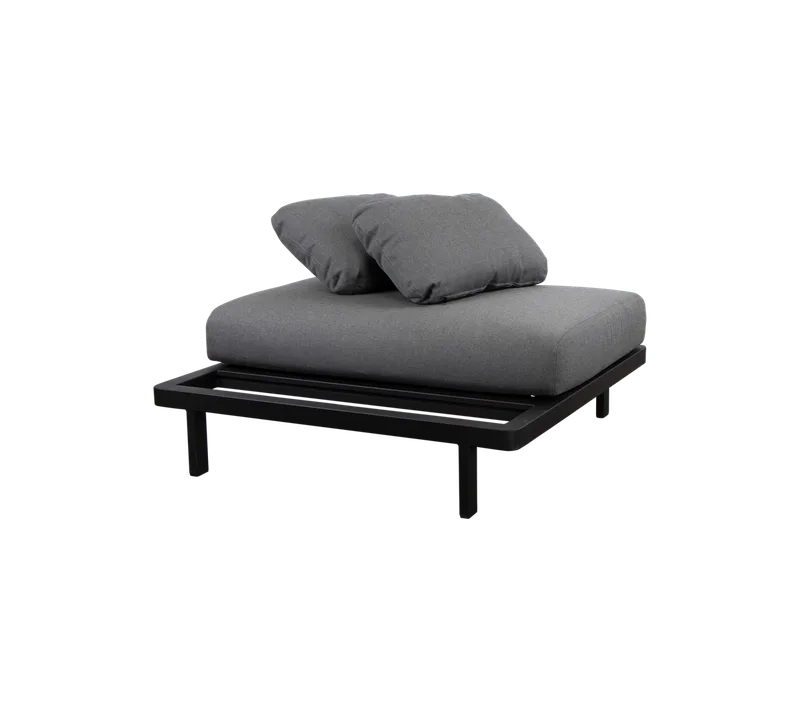 Space single module van Cane-line in Grey, AirTouch w/QuickDry & Airflow, Geen – productfoto