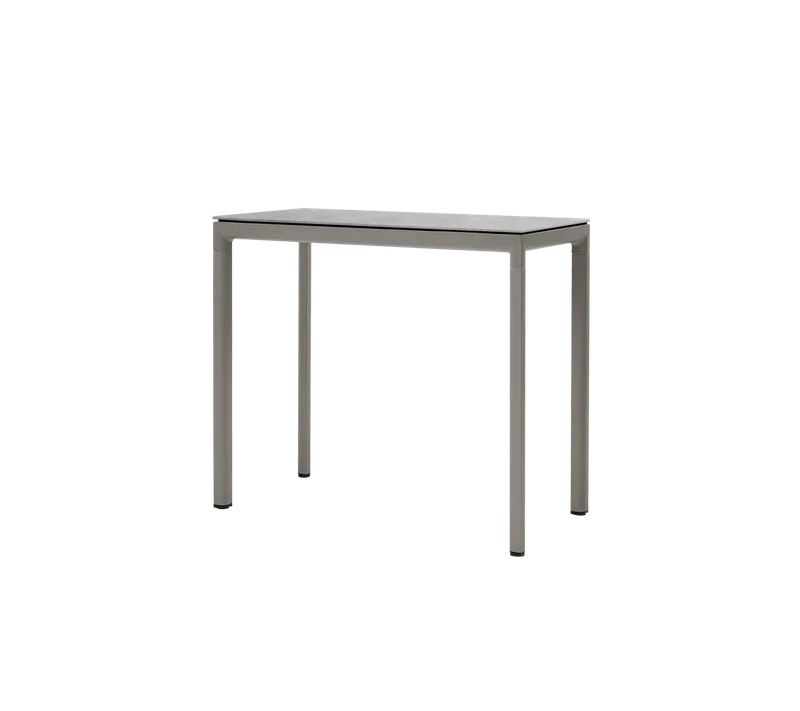 Drop bar table, 150x75 cm von Cane-line in Taupe, aluminium, Fossil grey, ceramic – Produktfoto