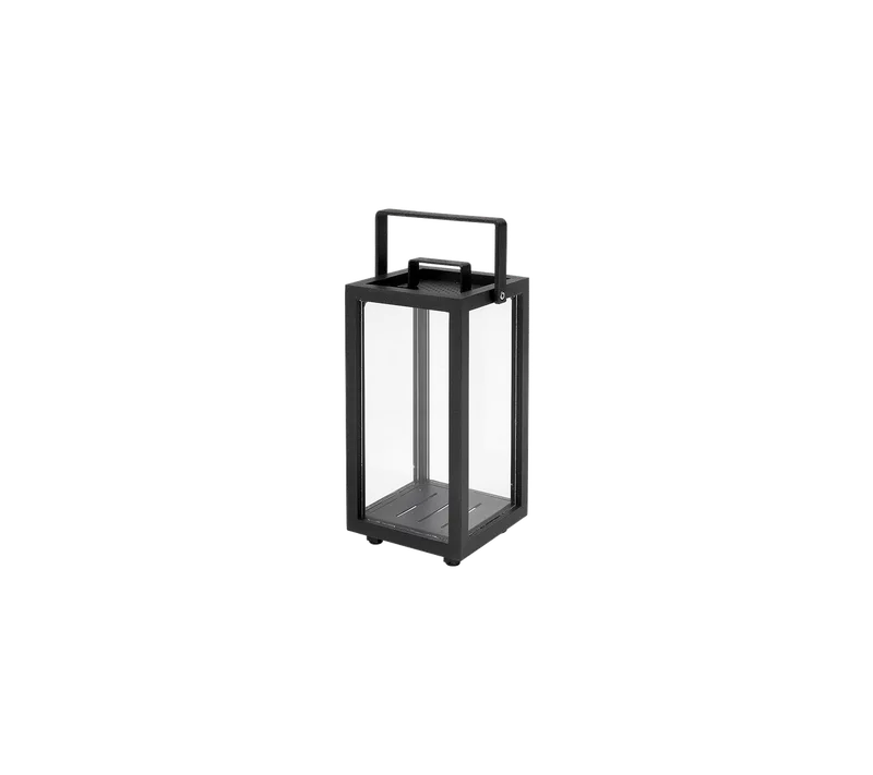 Lighthouse lantern, mini van Cane-line in Lava grey, aluminium – productfoto